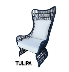 Poltrona Tulipa em fibra sintética