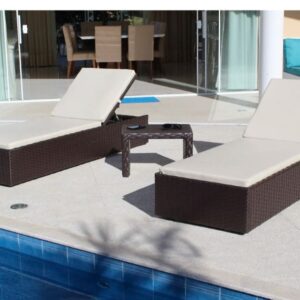 Espreguiçadeira Abrolhos em fibra sintética