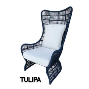 Poltrona Tulipa em fibra sintética