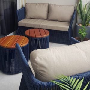 Conjunto de sofá Maresias em corda nautica