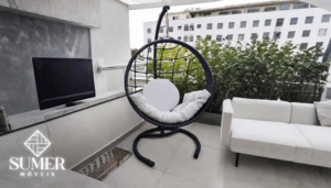 Balanço Alumínio Revestido Em Fibra Sintética Área Externa