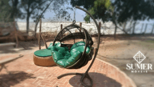 Balanço Ninho Suspenso Hungria em Alumínio e Fibra sintética - Teto, Jardim, Área