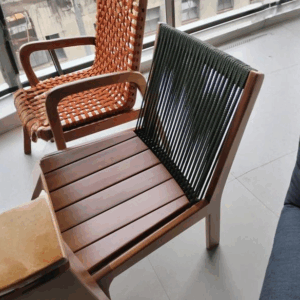 Cadeira Paraty madeira com corda náutica