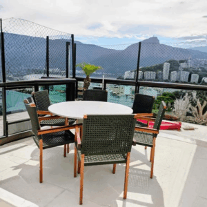 Cadeira recreio em corda náutica com estrutura Alumínio